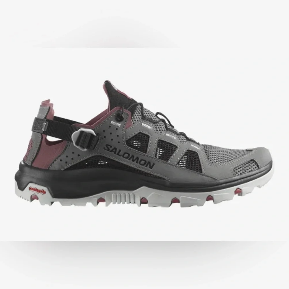 Salomon Gray and Black Athletic Shoes for Trail Running - Picture 9 of 13